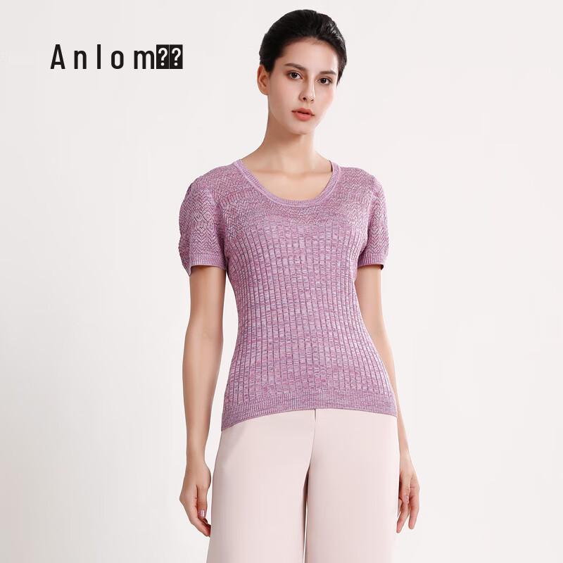 

Anlom Women s Mulberry Silk Knit Short Sleeve Top 5XL