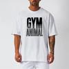 Muscleguys Gym Animal Running T-shirts Mens Oversized Drop Shoulders Half Sleeve T Shirt Summer Quick Dry Mesh Clothing Fitness Loose Shirt
