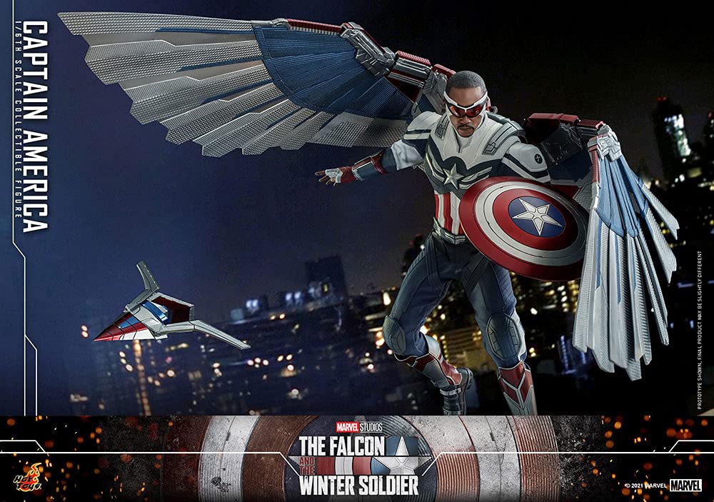 TV Masterpiece Falcon & Winter Soldier Captain America 1/6 Scale Figure Blue