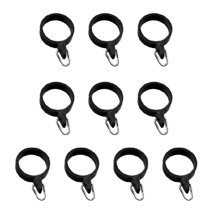 

10 Pcs Fishing Rod Hook Keeper Elastic Rings Metal Holder Fishing Supplies Small