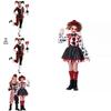 Game Theme Jester Costume For Women Adult Halloween Cosplay With Material For Stage Performances