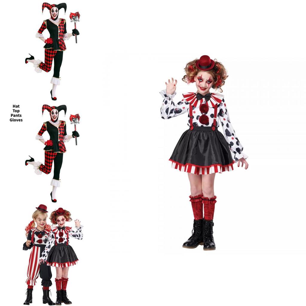 Game Theme Jester Costume For Women Adult Halloween Cosplay With Material For Stage Performances