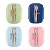 Spill-Proof Office Airtight Lunch Box Bento Box 3/2/1-Compartment Heat-Resistant Glass Lunch Box With Cutlery Microwaveable