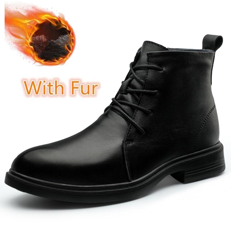 Fashion Genuine Leather Men's High Top Boots High Quality Motorcycle Boots Fashion Outdoor Men Lace Up Ankle Boots Non-Slip Male Botas
