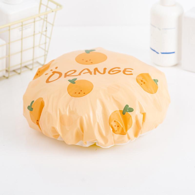 Cuffia da doccia impermeabile per bagno Cuffia per capelli elastica per cappello da bagno addensata per donna Bellezza Parrucchiere Dot Prodotti Accessori per il bagno