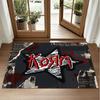Korn Design Crystal Velvet Rug Soft Decorative Mat for Bedroom Entrance