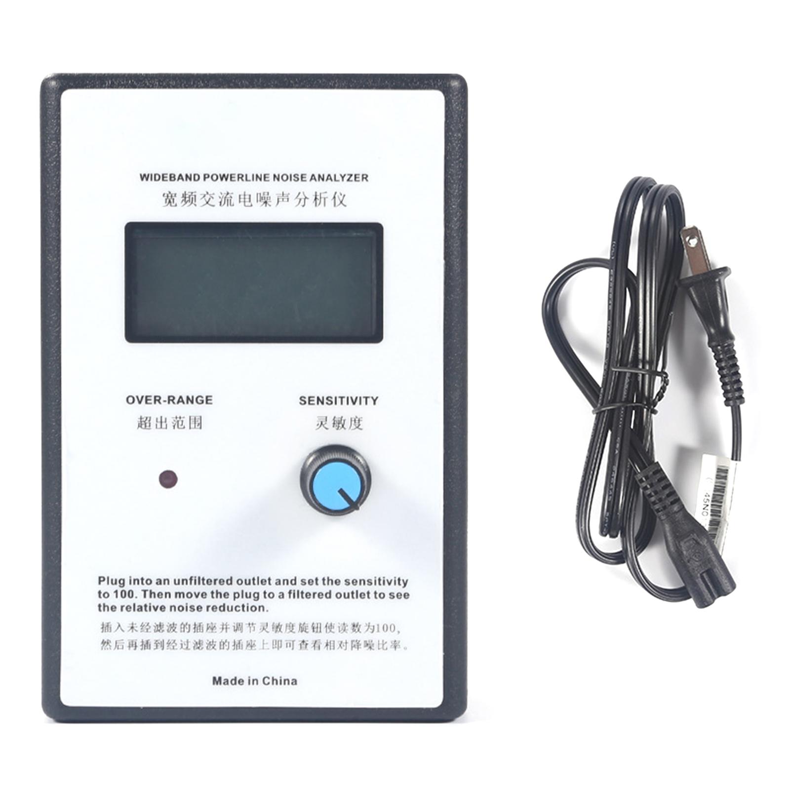 

Вимірювальний прилад Широкосмуговий аналізатор завад мережі живлення ЕМІ РК-дисплей Тестер завад Лічильник брудної електроенергії Вилка США/ЄС 220V