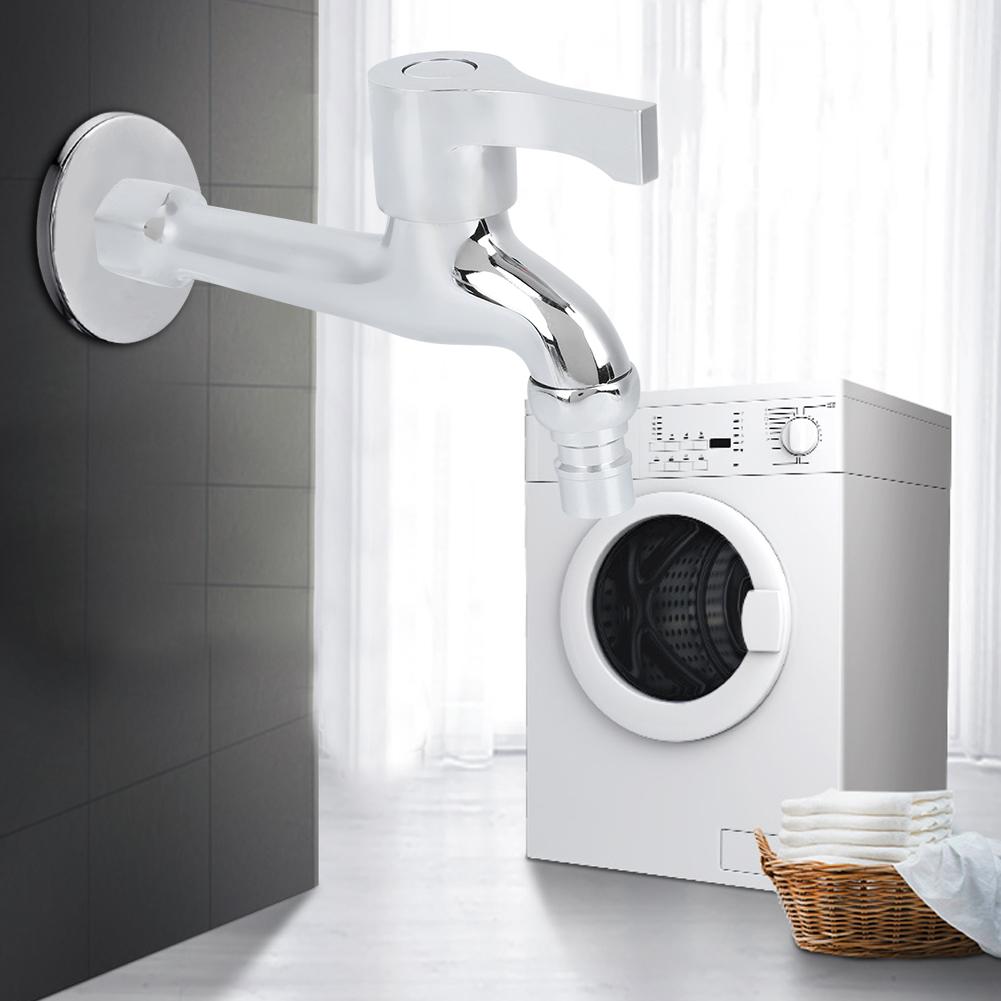 G1 2in Copper Electroplating Single Cold Faucet Washing Machine Faucet Tap for Home UseLong Type 49213