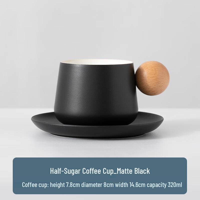 TLAKEHO Elegant Ceramic Coffee Mug