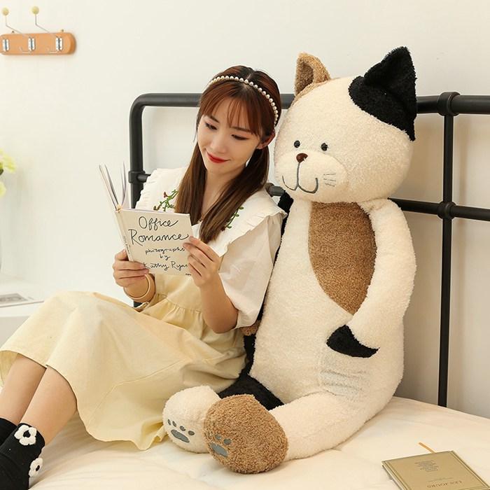 Immediate delivery body pillow stuffed toy cat oversized sleeping 50 70 90 110 plush cute side nap gift healing bed miscellaneous birthday Christmas