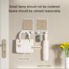 1PC Wall Stickers Luminous Storage Hook Wall Cable Holder Switch Sticker Power Cord Self-adhesive
