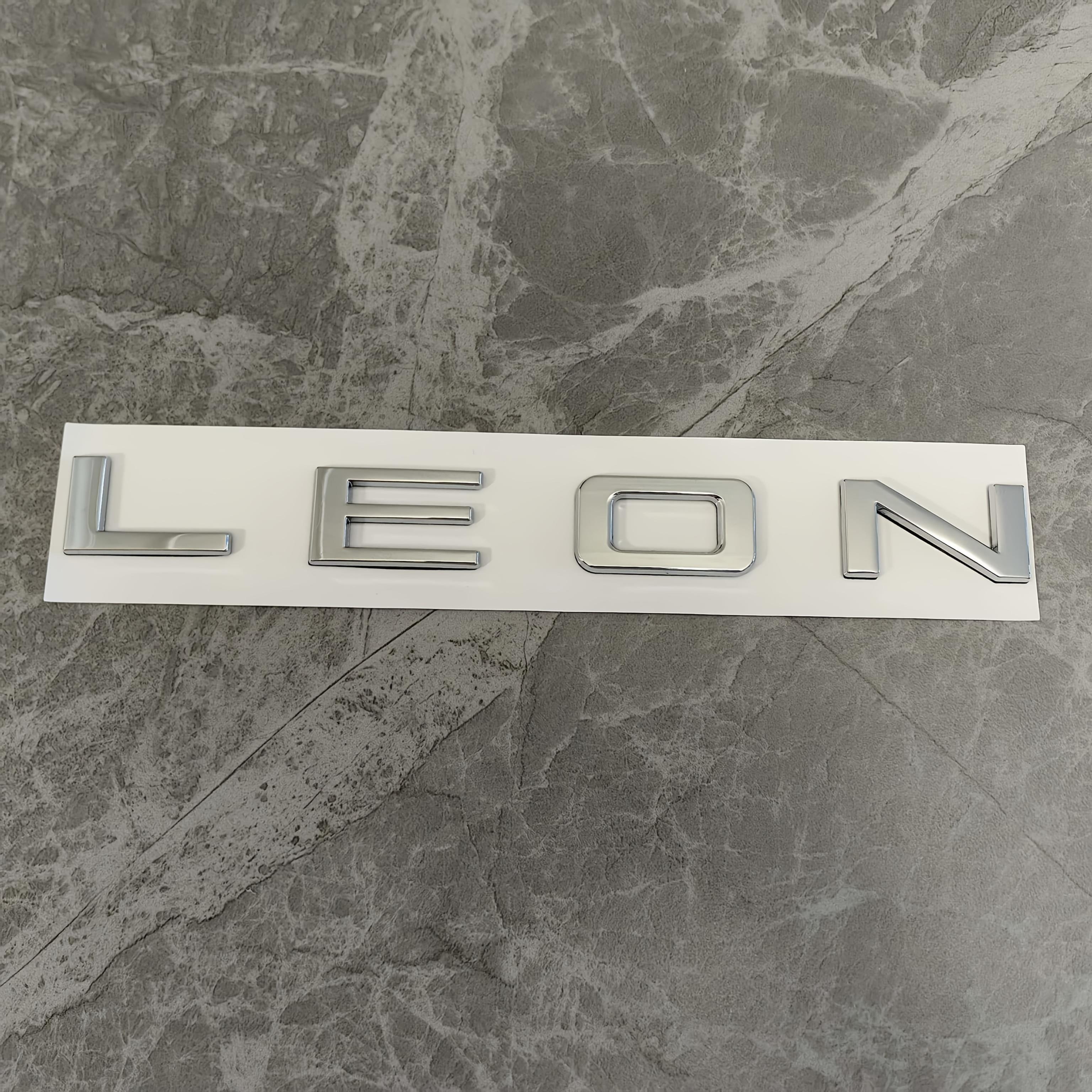 

1 шт. Эмблема автомобиля LEON Буквы Наклейка на крышку багажника Задняя Наклейка Значок автомобиля Наклейка 3D Украшение Логотип Наклейка на экстерьер автомобиля Автоаксессуары LEON