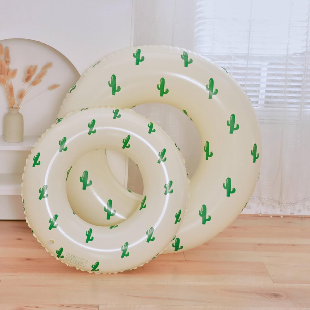 JunyueLiang Floating Ring with Handle Swimming Floating Device Simple Inflator Stylish for People Children Students Beach Pool Party Funny Exercise