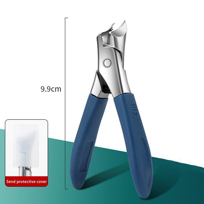 Oblique Angle Large Jaw Nail Cutter Toenail Cutter Diagonal Pliers Manicure Tools Household Special Anti-Splash Nail Clipper