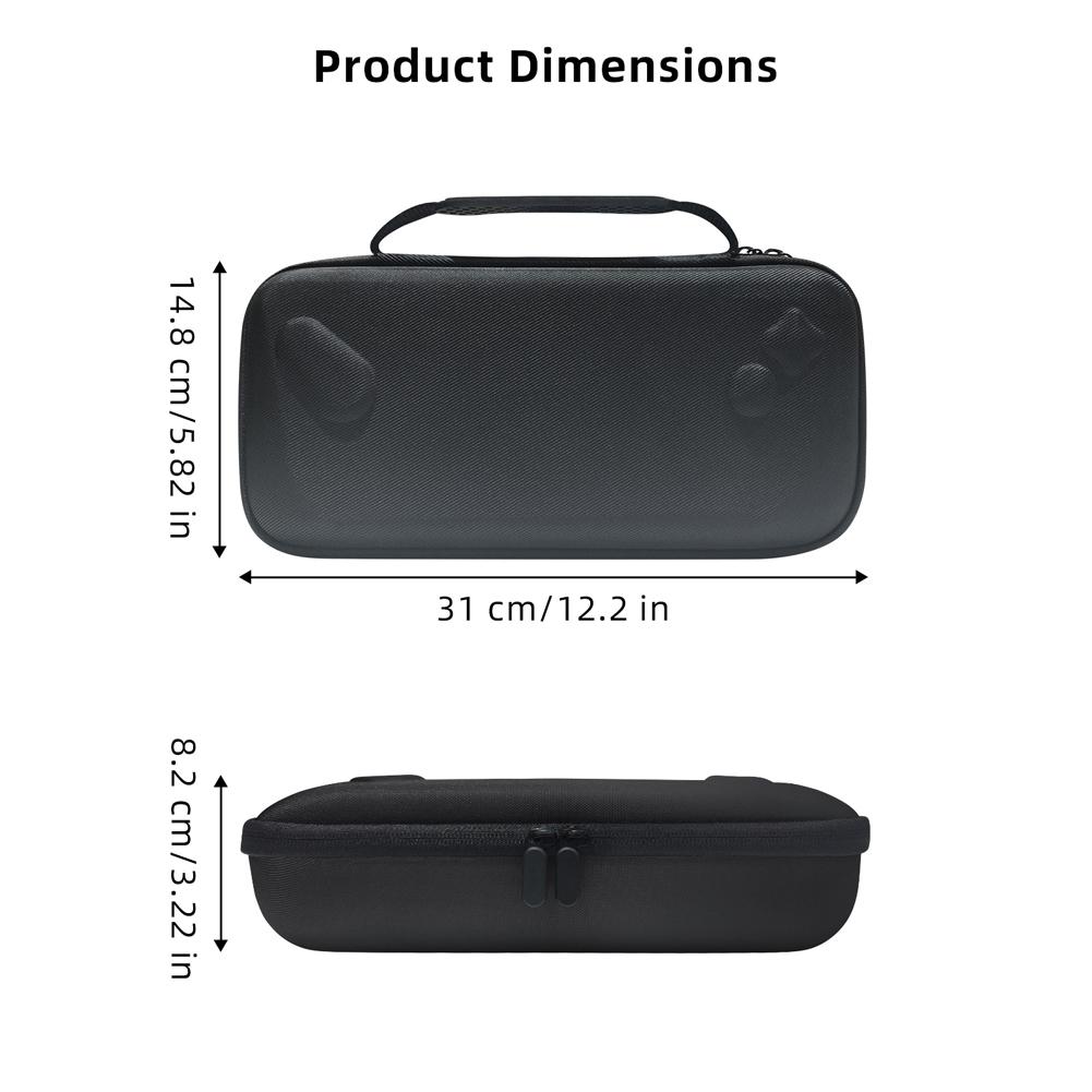 EVA Hard Carrying Case Anti-scratch Travel Protective Case Shockproof with Mesh Pocket for Asus ROG Ally/ROG Ally X Game Console