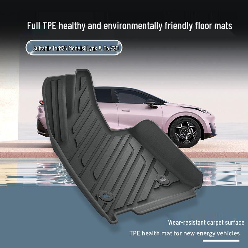 Compatible TPE Floor Mats & Trunk Mats for 25 Lynk & Co Z20 Models - Vehicle-Specific Seat Back Mats Included