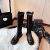 Snow Boots Women's Fur One-piece Warm Fleece Knee-length Boots High Boots Women's Cotton Shoes Leather Boots