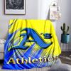 Athletics Oakland Emblem Blanket Lightweight Flannel Bedding Blanket Perfect for Travel, Camping, Living Rooms, Offices, Sofas, Fan Christmas Gift