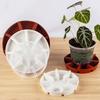 Raised Ridge Saucer for Planter 5 Inch 6 Inch 7 Inch Round Flower Pot Water Catcher Heavy Duty Drip Tray for Indoor Outdoor Use