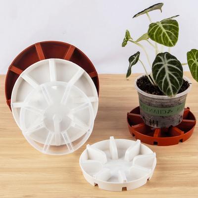Erhöhter Rand Untersetzer für Pflanzgefäß 5 Zoll 6 Zoll 7 Zoll Runder Blumentopf Wasserauffangschale Robuste Tropfschale für Innen- und Außenbereich