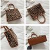 Versatile Soft Shopper Tote Cow Print Large Capacity Handbag New Plush Tote Bag  Travel