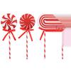 Colorful Christmas Lollipop Decorations - Large Candy Ornaments for Holiday Tree