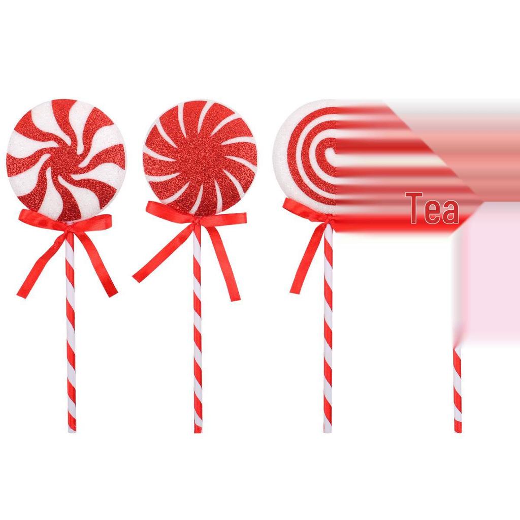 Colorful Christmas Lollipop Decorations - Large Candy Ornaments for Holiday Tree