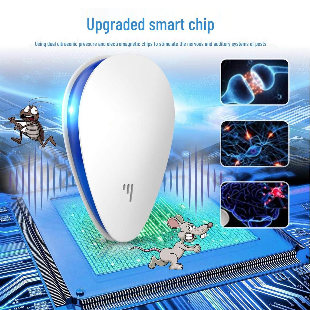 Smart Ultrasonic Pest Repeller: Mosquito, Mouse, Cockroach, and Insect Control