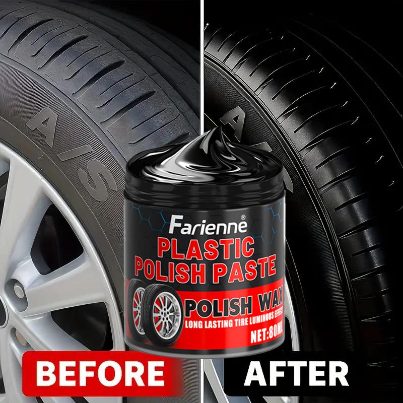 High-Efficiency Tire & Plastic Care Kit, Formula, Removes Haze, Scratches Removal, Professional Polishing, Durable Formula