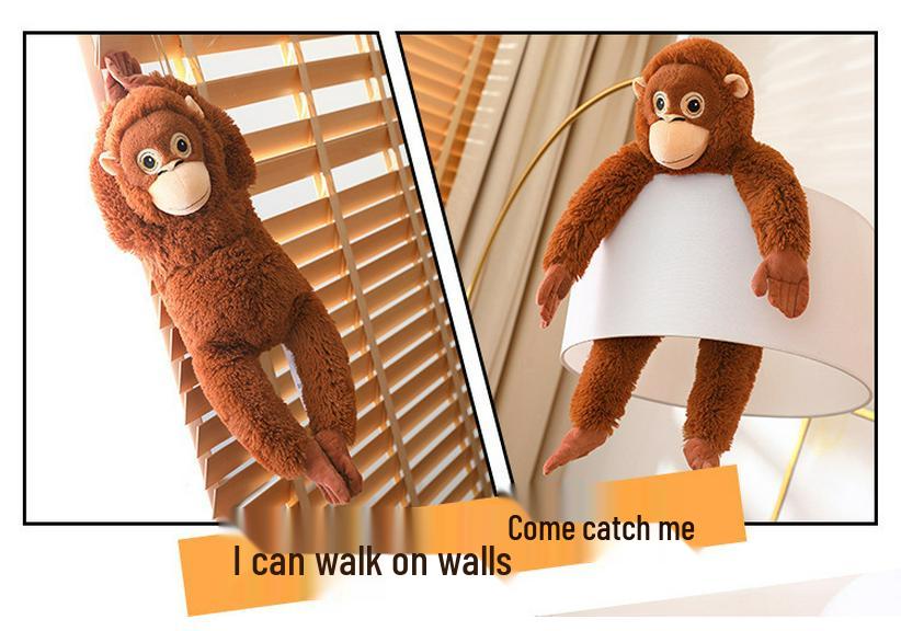 Long-Armed Gorilla Plush Toy - Soothing Monkey Hug Pillow