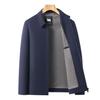 Men's Woolen Jacket - Business Casual for Middle-aged and Elderly