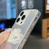 Feather-patterned, Simple Solid Color Case for Apple 13/14 Pro Max, Huawei Mate 30/60 Pro, and P60 Heart-shaped Design