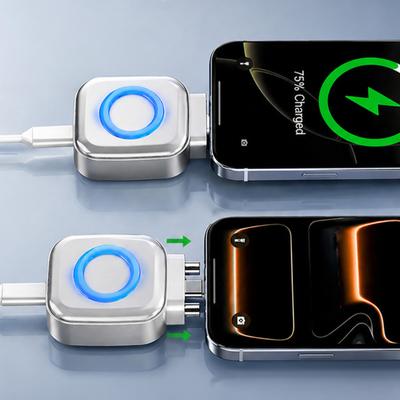 Smart Auto Stop Charging Adapter Type-C 140W Fast Charging Automatic Disconnect Charging Cable Protector Full Charge Eject Device
