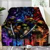 Ninja Turtles Adventure Blanket Flannel Throw for Sofa, Indoor, Camping, Living Room, Office, Chair, And Bed Soft Birthday Gift