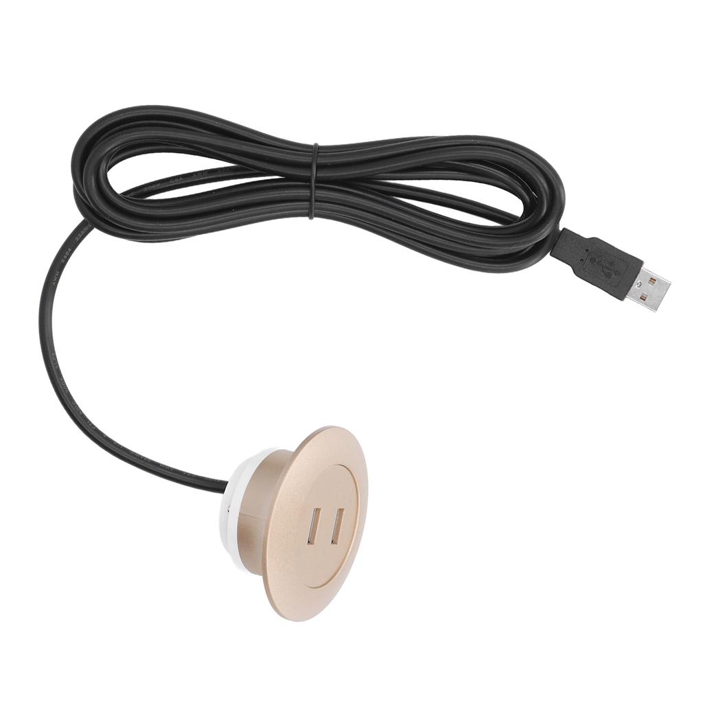Nabíjecí zásuvka USB pro pohovku, zapuštěná montáž, dvojitá nabíjecí zásuvka USB pro domácí použití, zlatá
