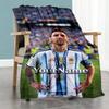 Messi 82 Customize Text Blanket Throw Customizable Blanket Ultra-Soft Throw For Office Chair Livingroom Couch Living Room All-Season Use
