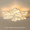 LED Ceiling Lamp for Living Room Soft Light Eye Protection Intelligent Dimming Lamp Petal Design Lamp Energy-Saving Home Decor Lighting