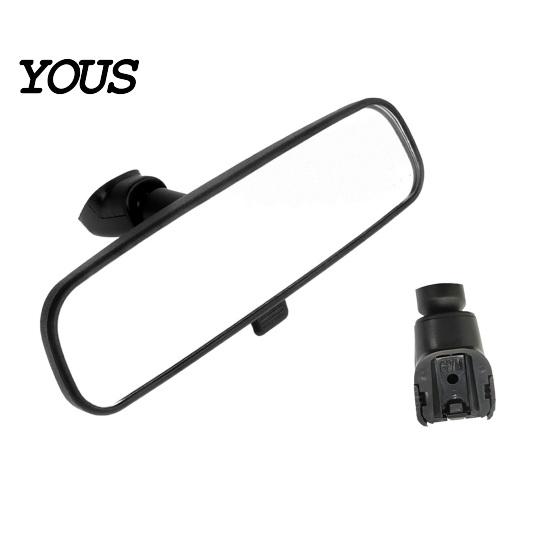 Interior Rearview Mirror Rear View Assembly for Nissan Altima Tiida Sylphy Qashqai Murano, Auto Replacement Manual Anti-Glare Mirror, Clear