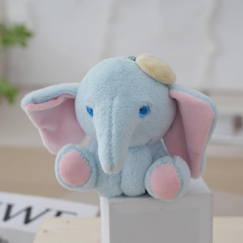 Adorable Elephant Plush Keychain Fluffy Toy For Car Keys And Women's Bags