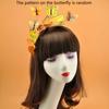 Čelenka 3D Butterfly Butterfly Fascinator Klobouk Tea Party Hat Butterfly Headpiece Butterfly HairBand Butterfly Hair Hoop