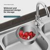 Stainless Steel Swan Drain Rack: Multi-use Kitchen Sink Basket for Washing & Draining Vegetables