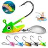 High-quality Proberos Jig018 Lead Head Hook With Fish Weight For Lure Fishing Available In 5 Colors