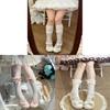 Lolita Girl Over Knee Socks With Lace Bow Decoration For Summer Dress Up