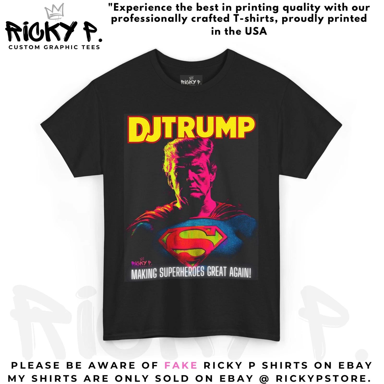 Donald Trump Superman Ricky P Unisex Heavy Cotton Tee XL