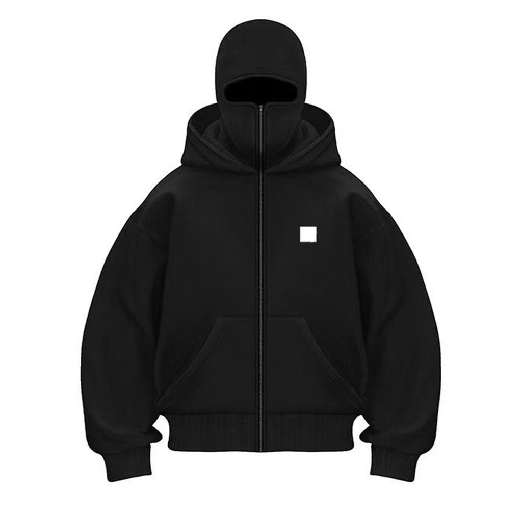 Men Hoodie Balaclava Men Half Zip Pullover Men Hoodie  Hoodie For Men Windproof Streetwear