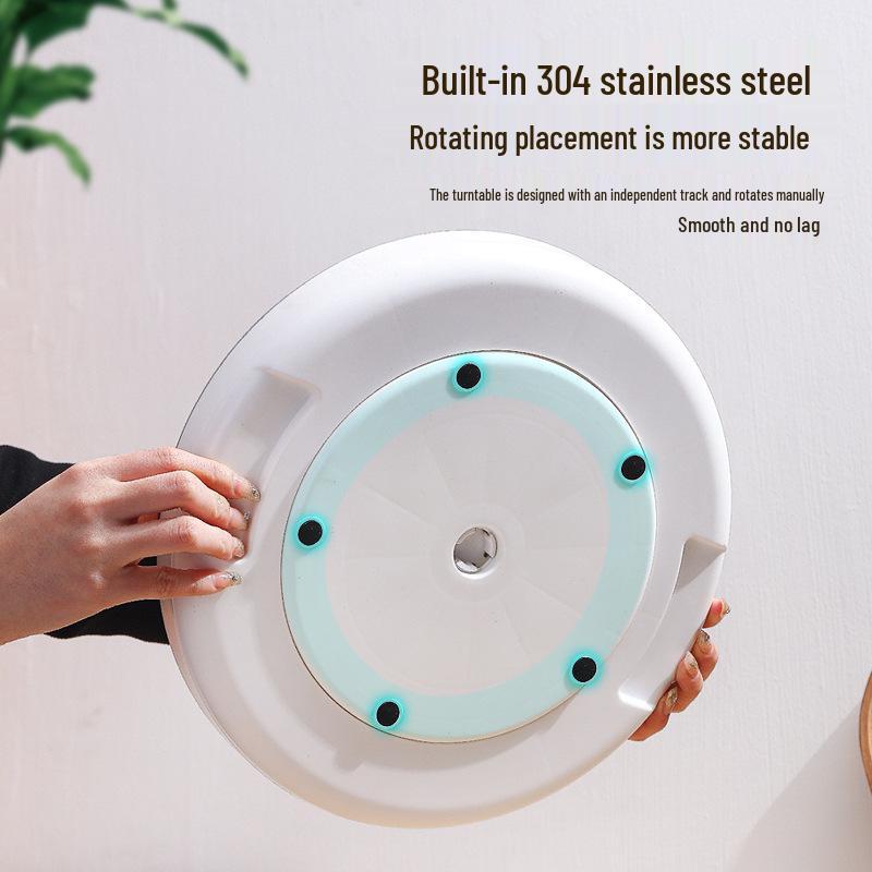 Rotating Kitchen Organizer Rack for Condiments and Sauces