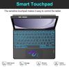 Samsung Tablet A9 Plus 11-Inch Leather Protective Case with Seven-Color Backlit Touchpad Bluetooth Keyboard and Pen Slot
