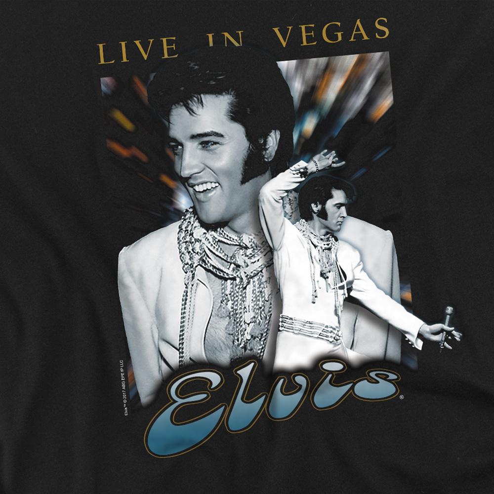 Elvis Presley Unisex Adult Live In Vegas T-Shirt