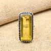 Dazzling Citrine Gemstone Handmade 925 Sterling Silver Jewelry Elegant Ring Gift For Her