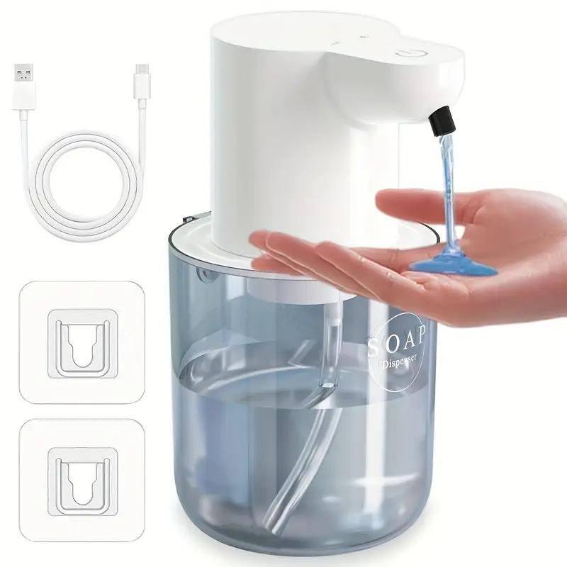 400ML Simple Wall-Mounted Intelligent Rechargeable Automatic Sensor Soap Dispenser Hand Washing Sanitizer Machine For Women/Men